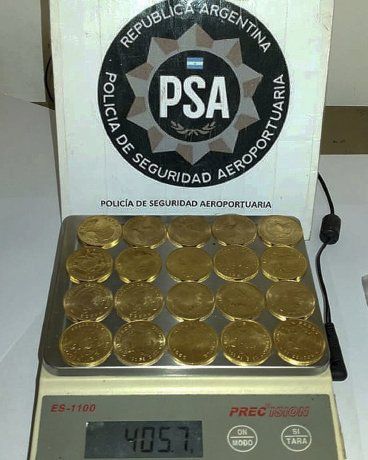 Viajaba rumbo a Mendoza con 107 monedas de oro valuadas en $23 millones