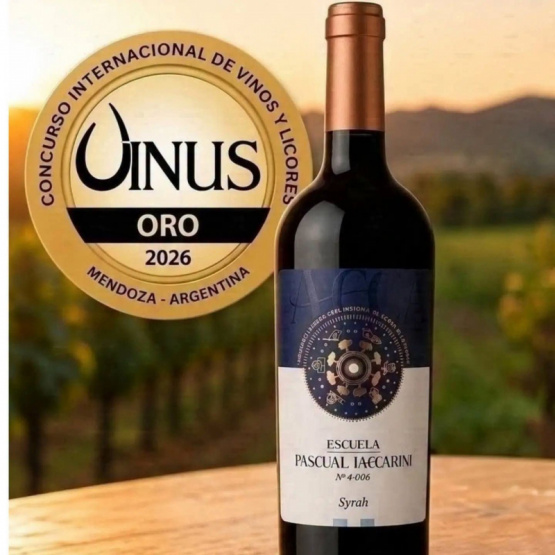 El syrah de la Escuela Iacarini volvió a ganar el oro en el concurso internacional Vinus